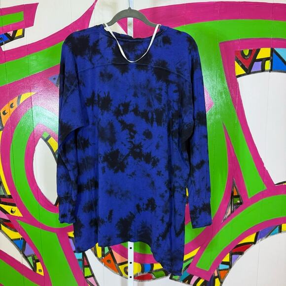 Calvin Klein Performance Blue and Black Asymmetrical Long Sleeve Tunic. Size 0X - Picture 5 of 5